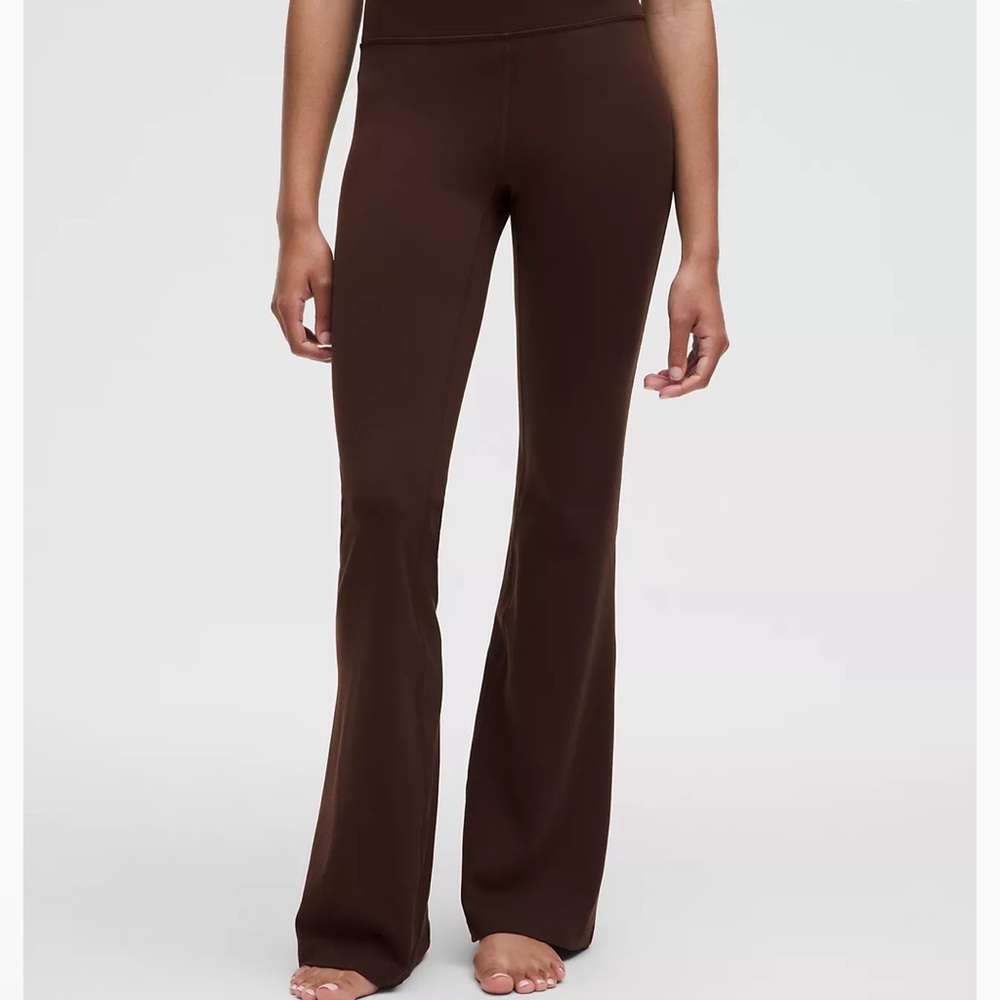 lululemon athletica Chocolate Brown Flared Leggings